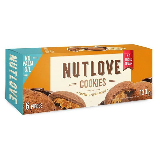 Nutlove Cookies, Chocolate Peanut Butter - 6 cookies