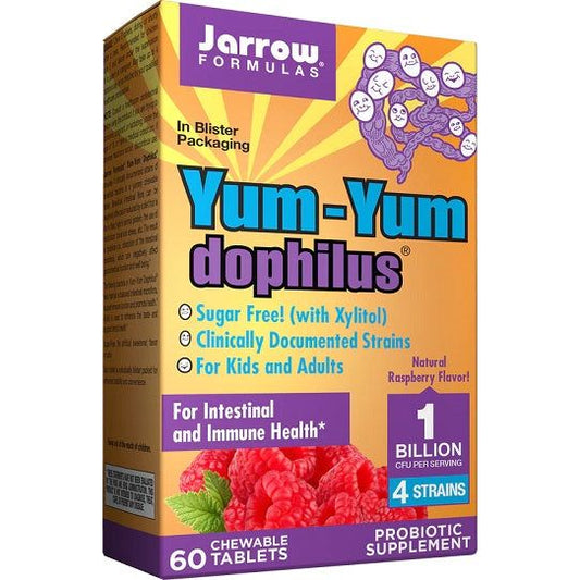 Yum-Yum Dophilus, 1 Billion CFU (Raspberry) - 60 chewable tabs