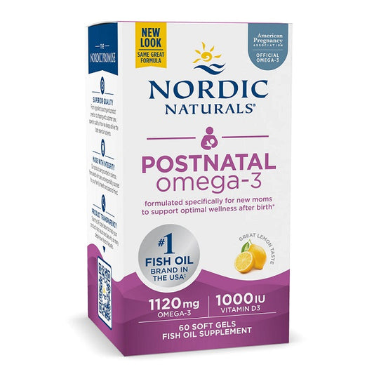 Postnatal Omega-3, 1120mg Lemon (EAN 768990017582) - 60 softgels