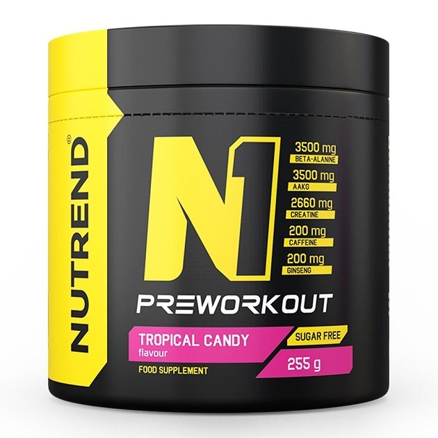 N1 Pre-Workout, Tropical Candy - 255 grams