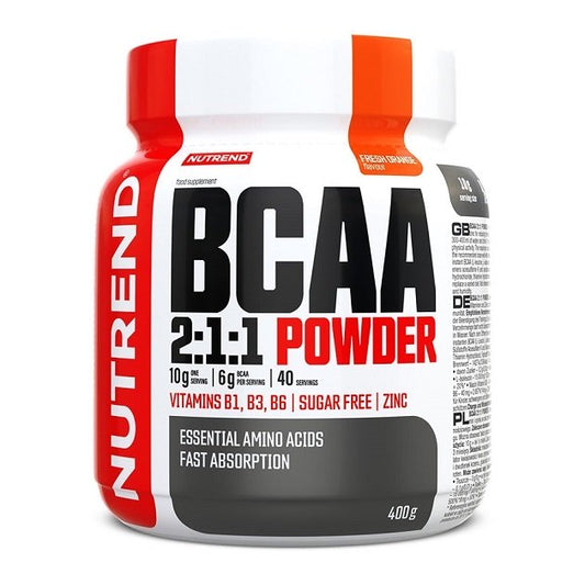 BCAA 2:1:1 Powder, Fresh Orange - 400 grams