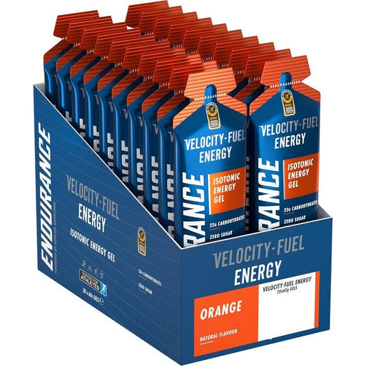 Endurance Energy Isotonic Energy Gel, Orange - 20 x 60g