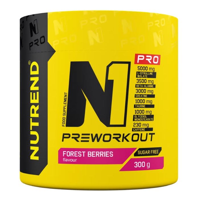 N1 Pro Pre-Workout, Forest Berries - 300 grams