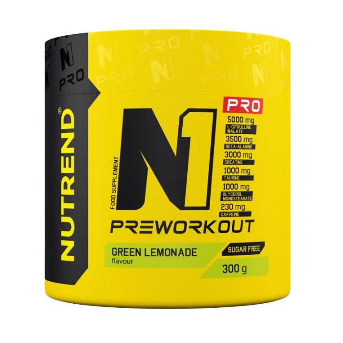 N1 Pro Pre-Workout, Green Lemonade - 300 grams
