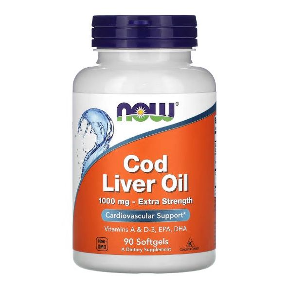 Cod Liver Oil, 1000mg Extra Strength - 90 softgels
