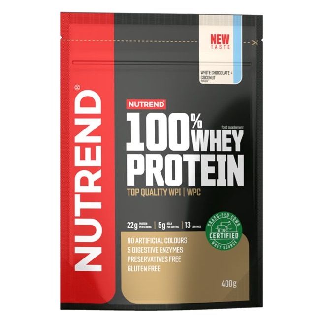 100% Whey Protein, White Chocolate + Coconut - 400 grams