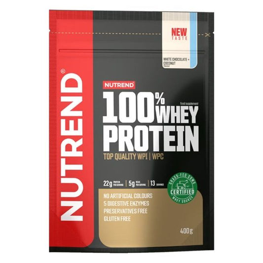100% Whey Protein, White Chocolate + Coconut - 400 grams