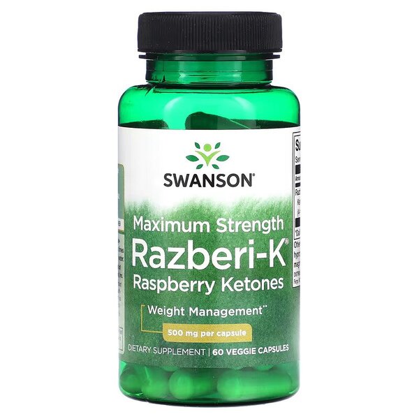 Razberi-K, 500mg Maximum Strength - 60 vcaps