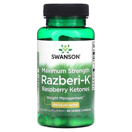 Razberi-K, 500mg Maximum Strength - 60 vcaps