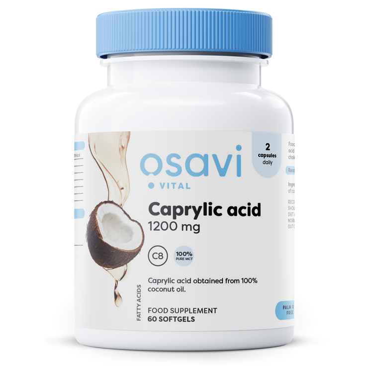 Caprylic Acid, 1200mg - 60 softgels
