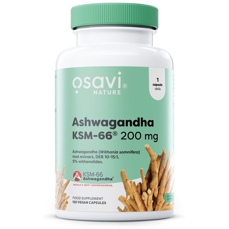 Ashwagandha KSM-66, 200mg - 120 vegan caps