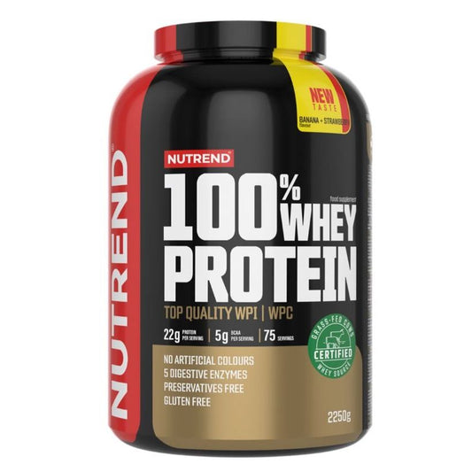 100% Whey Protein, Banana + Strawberry - 2250 grams