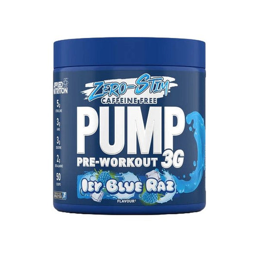 Pump 3G Pre-Workout (Zero Stimulant), Icy Blue Raz (EAN: 5056555204993) - 375 grams
