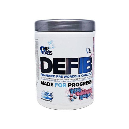 Defib V3 - Advanced Pre Workout Catalyst, Fizzy Bubblegum Bottles - 440 grams