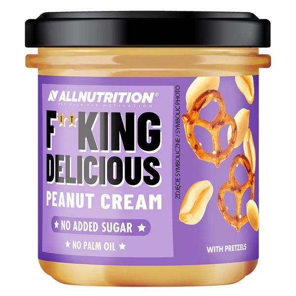 Fitking Delicious Peanut Cream, with Pretzels - 350 grams