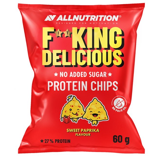 Fitking Delicious Protein Chips, Sweet Paprika - 60 grams