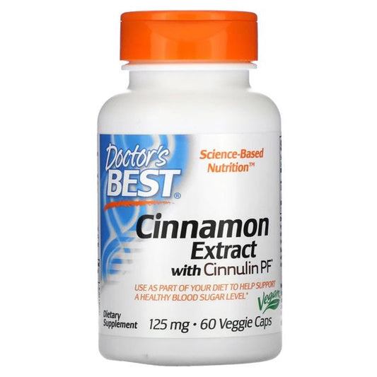 Cinnamon Extract with CinnulinPF, 125mg - 60 vcaps