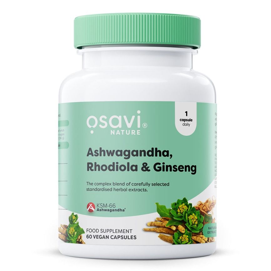 Ashwagandha + Rhodiola & Ginseng - 60 vegan caps