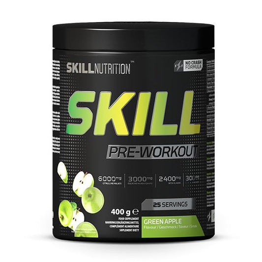 Skill Pre-Workout, Green Apple - 400 grams