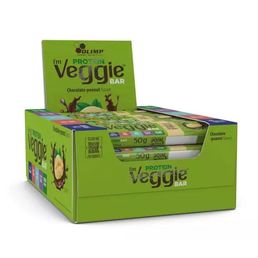 Protein Veggie Bar, Chocolate Peanut - 25 x 50g