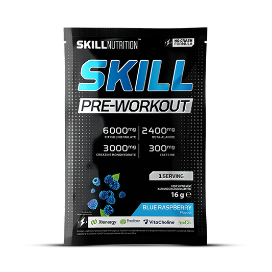 Skill Pre-Workout, Blue Raspberry - 16 grams (1 serving)