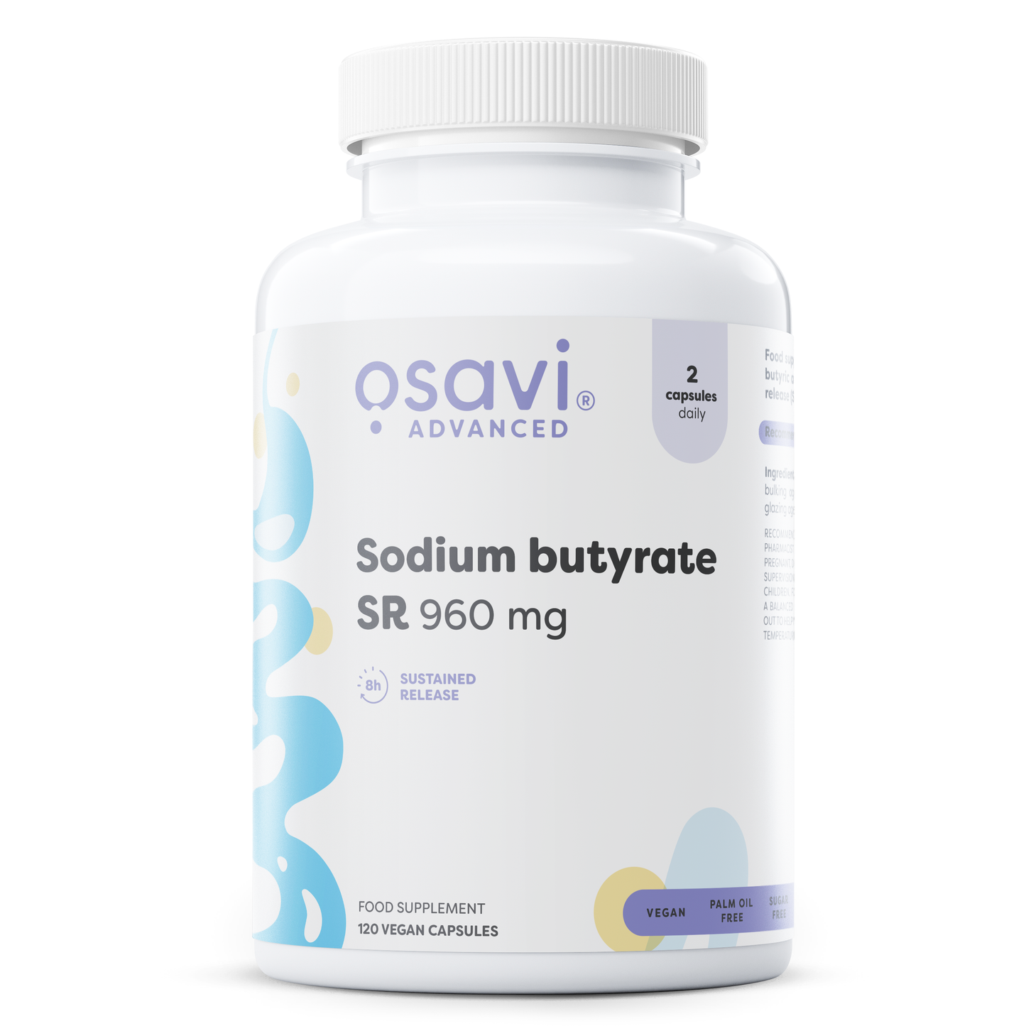 Sodium butyrate SR, 960mg - 120 vegan caps