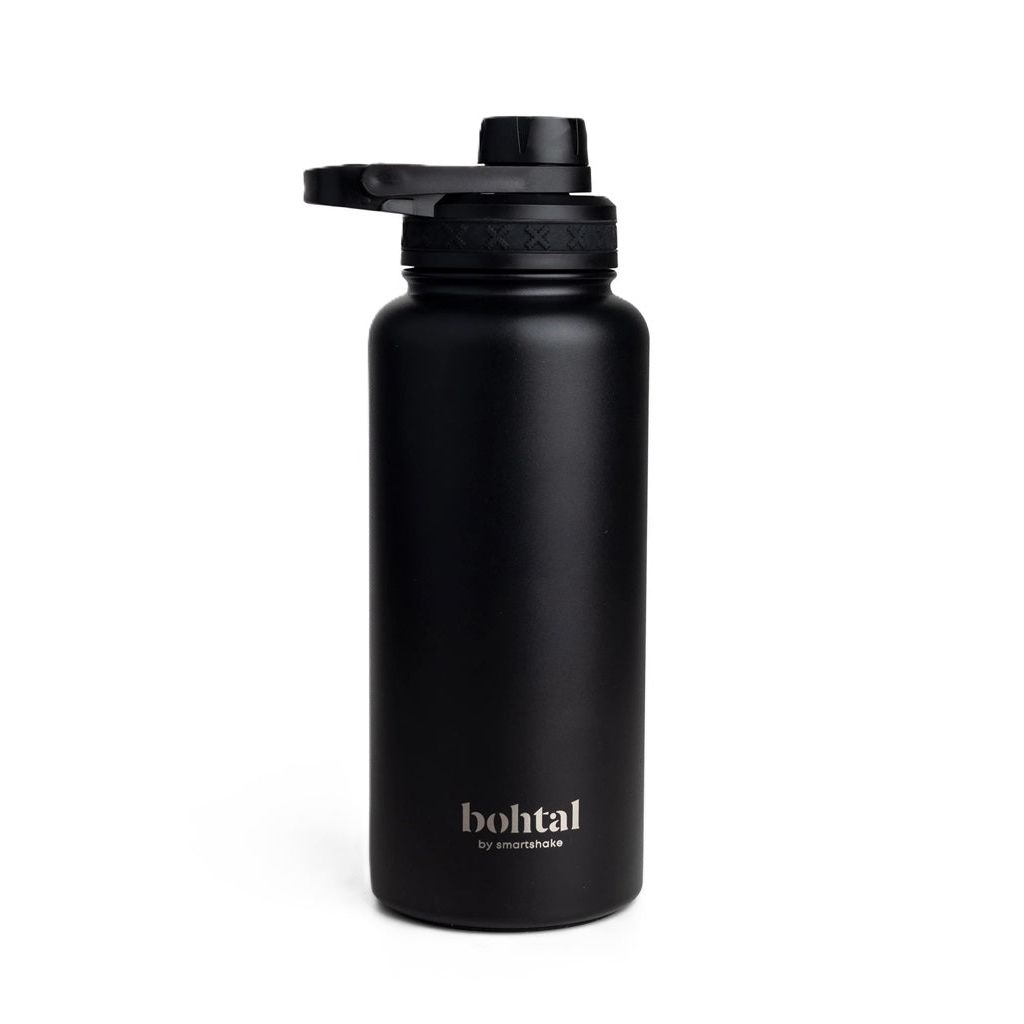 Bohtal Insulated Sports Bottle, Black - 960 ml.
