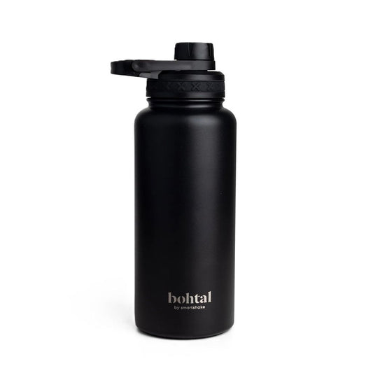 Bohtal Insulated Sports Bottle, Black - 960 ml.
