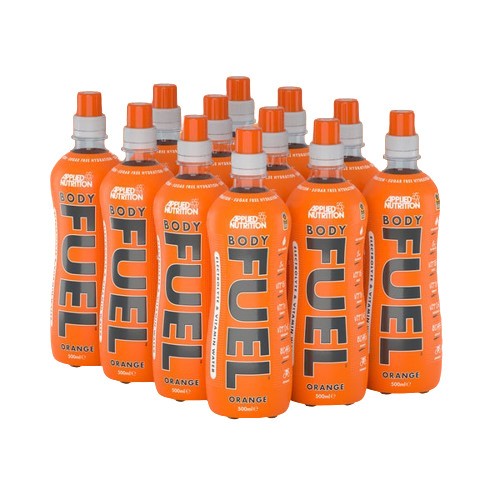 Bodyfuel Electrolyte & Vitamin Water, Orange - 12 x 500 ml.