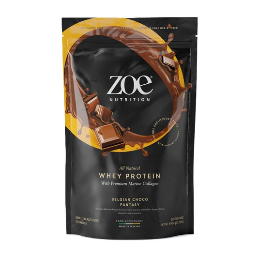 Whey Protein with Premium Marine Collagen, Belgian Choco Fantasy - 454 grams