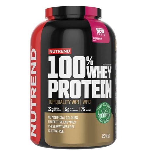 100% Whey Protein, Raspberry - 2250 grams