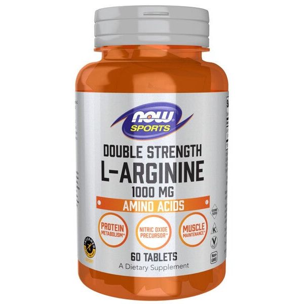 L-Arginine, 1000mg - 60 tablets