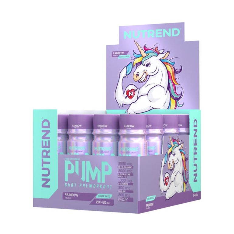 Pump Pre-Workout Shot, Rainbow - 20 x 60 ml.