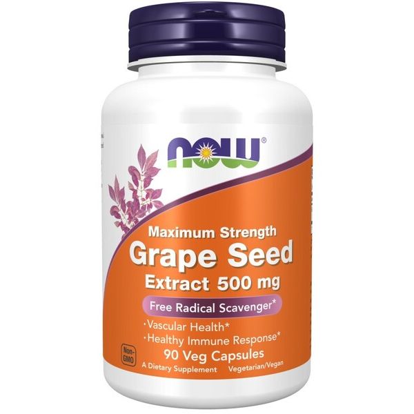 Grape Seed Extract, 500mg Maximum Strength - 90 vcaps
