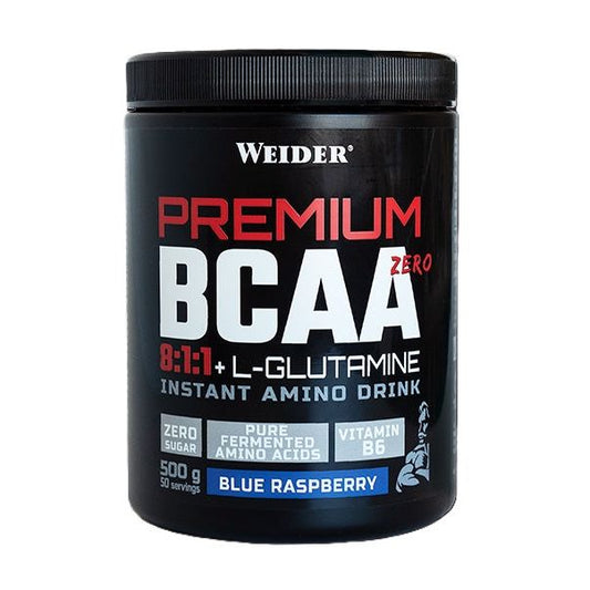 Premium BCAA Zero, Blue Raspberry - 500 grams