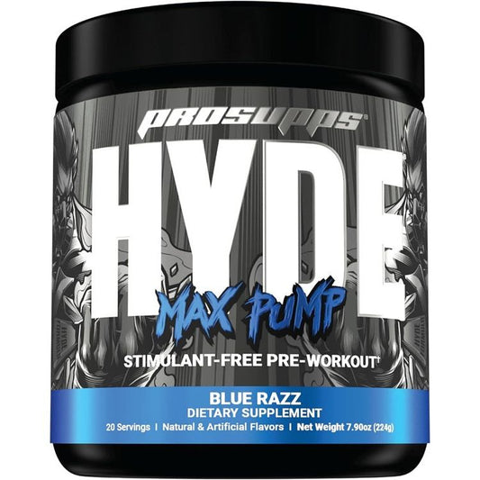 Hyde Max Pump, Blue Razz - 224 grams