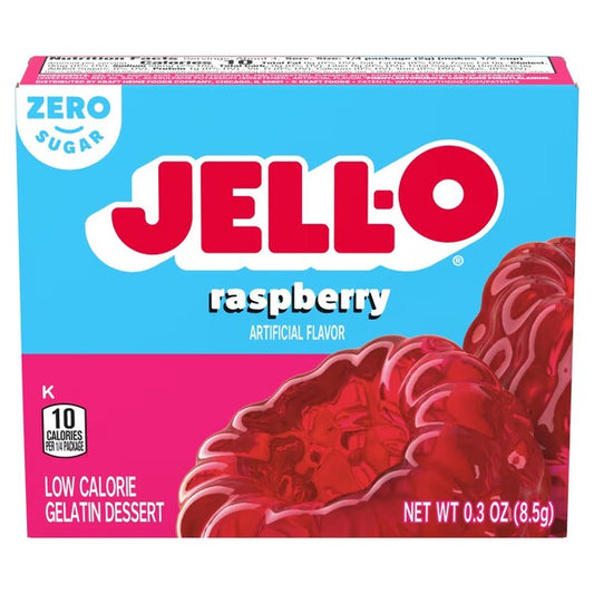 Gelatin Dessert Sugar Free, Raspberry - 8.5 grams