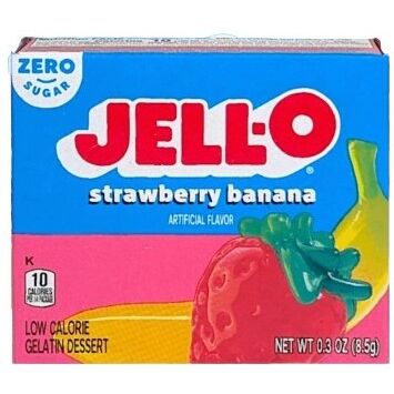 Gelatin Dessert Sugar Free, Strawberry-Banana - 8.5 grams