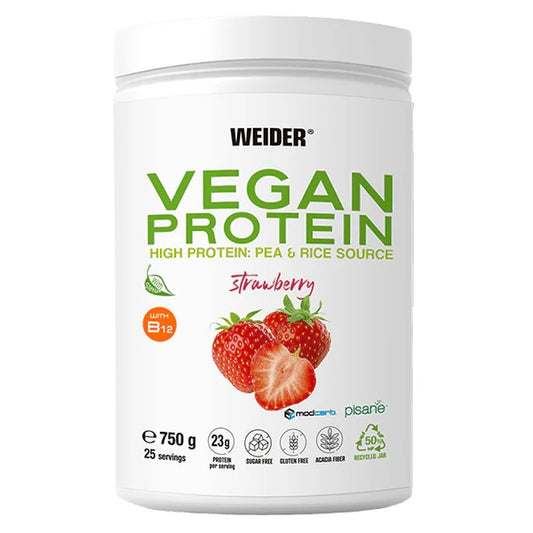 Vegan Protein, Strawberry - 750 grams