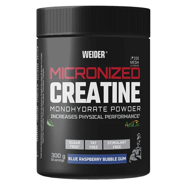 Micronized Creatine, Blue Raspberry Bubble Gum - 300 grams