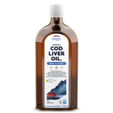 Norwegian Cod Liver Oil, 1000mg Omega 3 (Lemon-Mint) - 500 ml.