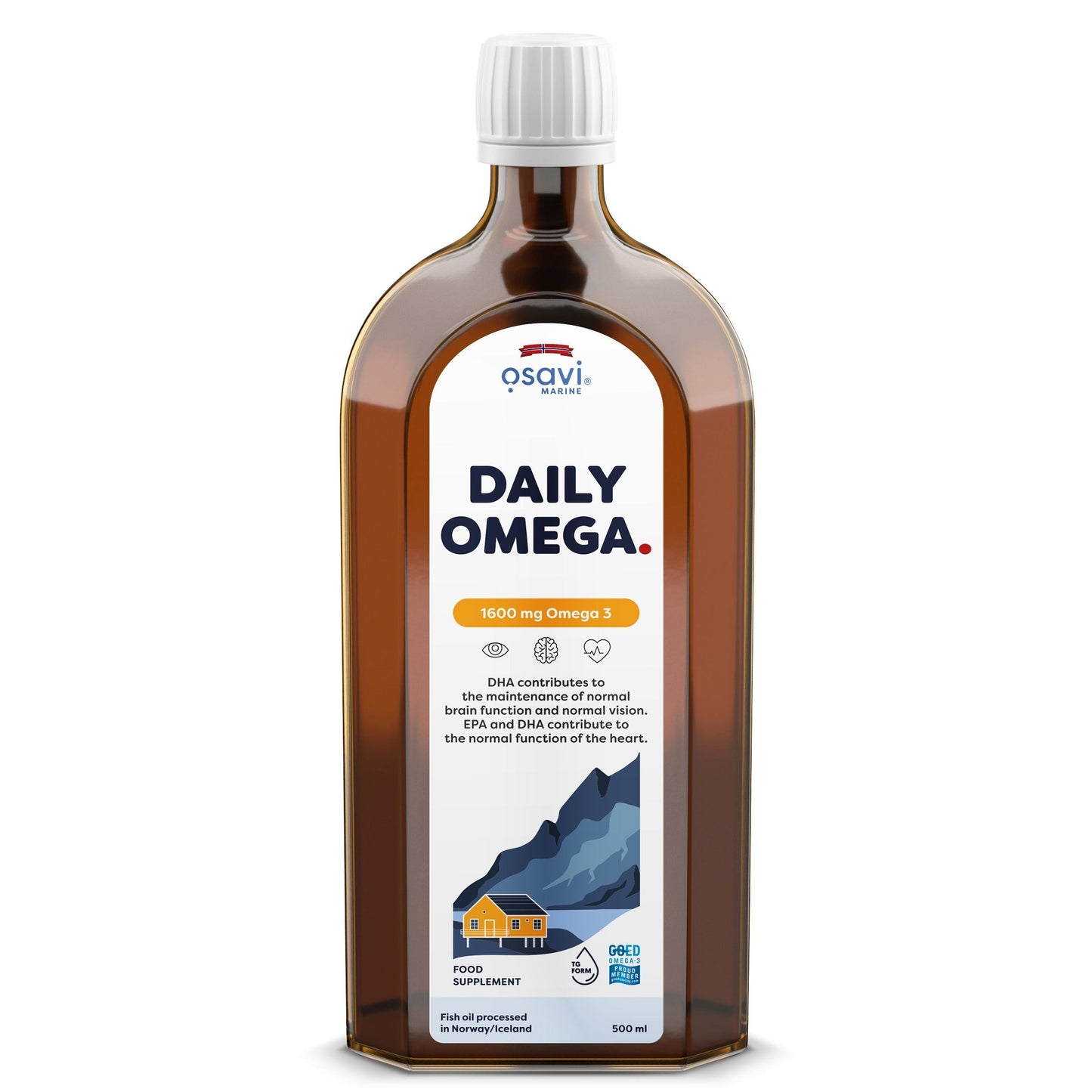 Daily Omega, 1600mg Omega 3 - 500 ml.