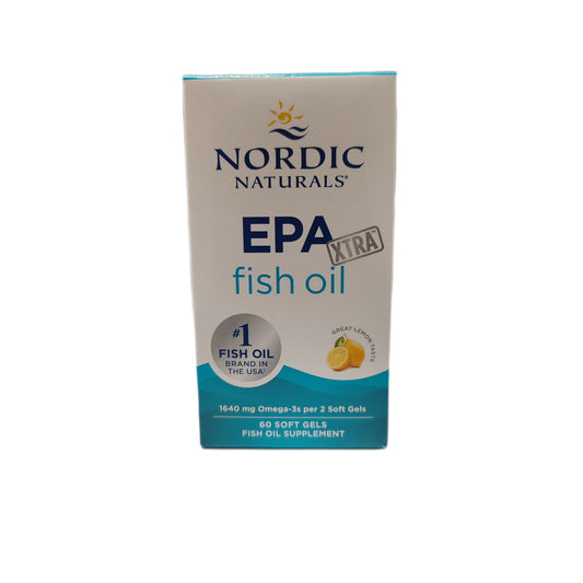 EPA Xtra Fish Oil, 1640mg Lemon - 60 softgels