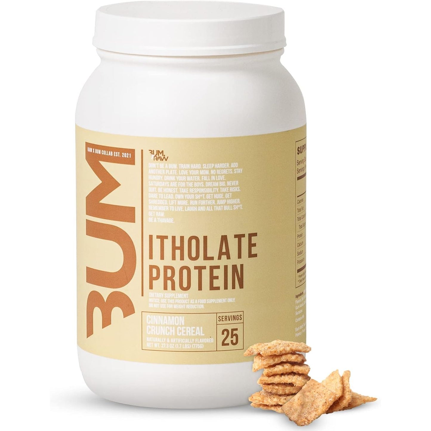CBUM Itholate Protein, Cinnamon Crunch Cereal - 775 grams