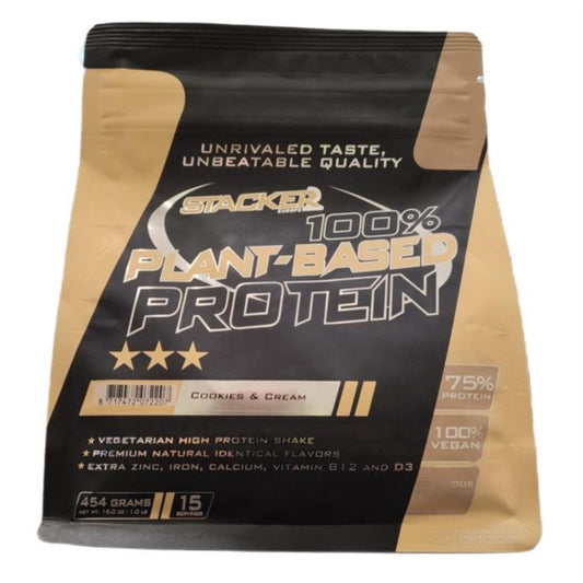 100% Plant Based Protein, Cookies & Cream - 454 grams