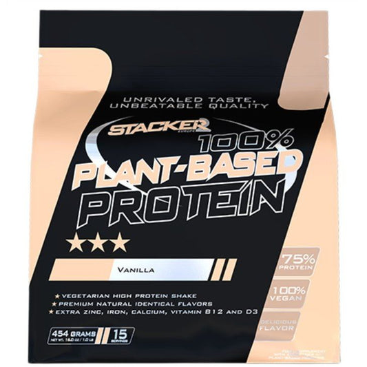 100% Plant Based Protein, Vanilla - 454 grams