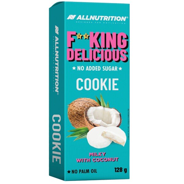 Fitking Delicious Cookie, Milky with Coconut - 128 grams