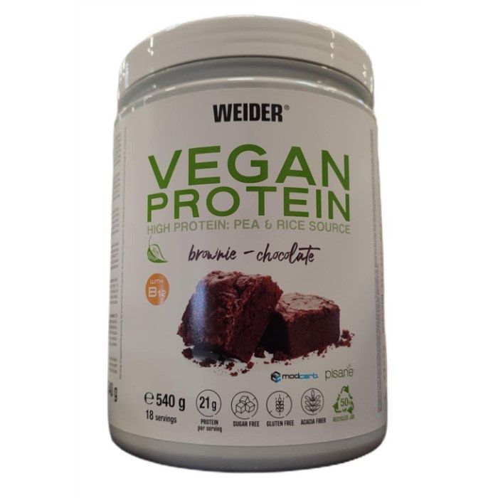Vegan Protein, Brownie Chocolate - 540 grams