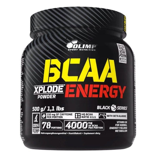 BCAA Xplode Energy, Fruit Punch - 500 grams