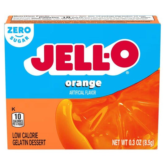 Gelatin Dessert Sugar Free, Orange - 8.5 grams
